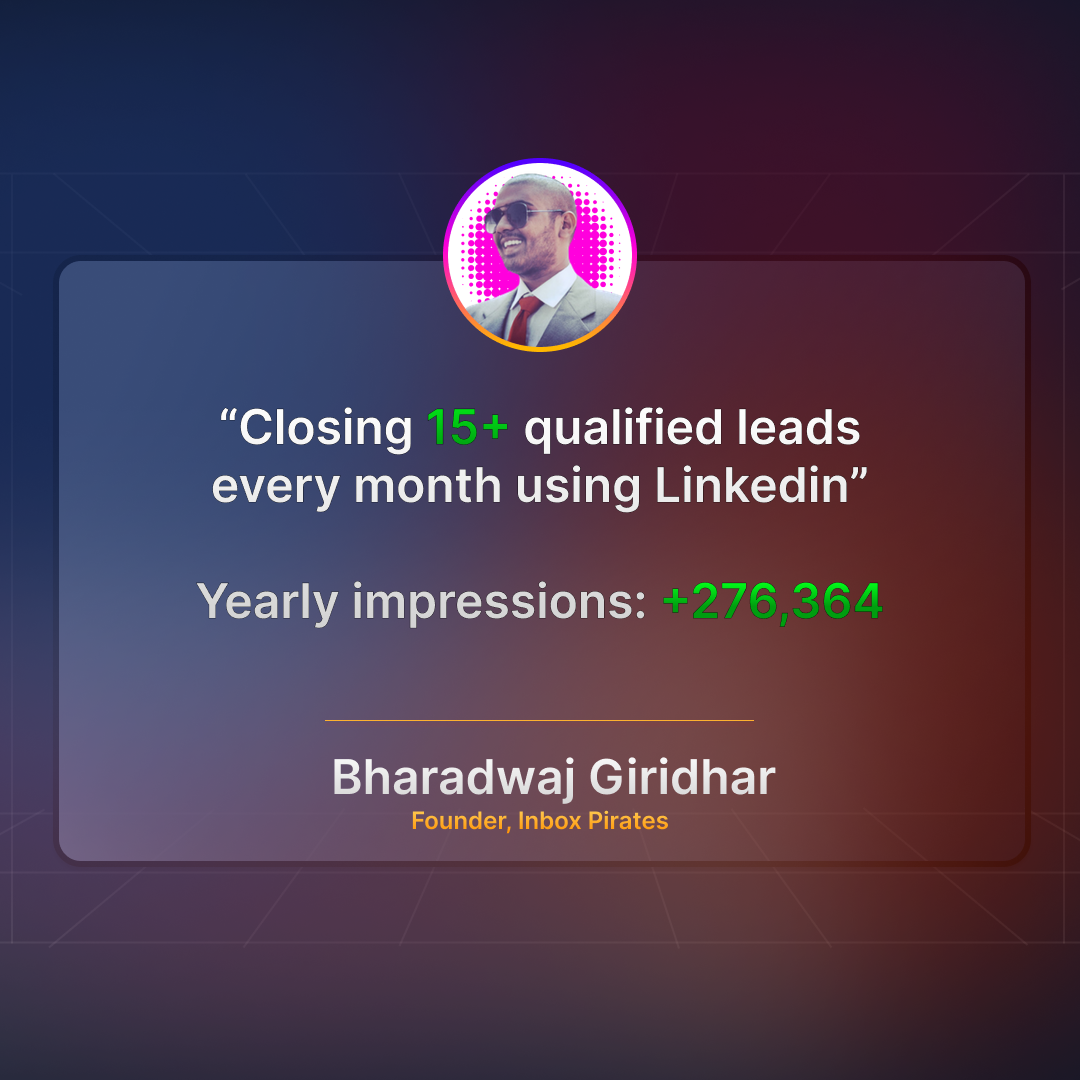 Bharadwaj Giridhar Linkedin Profile Branding Agency Case Study